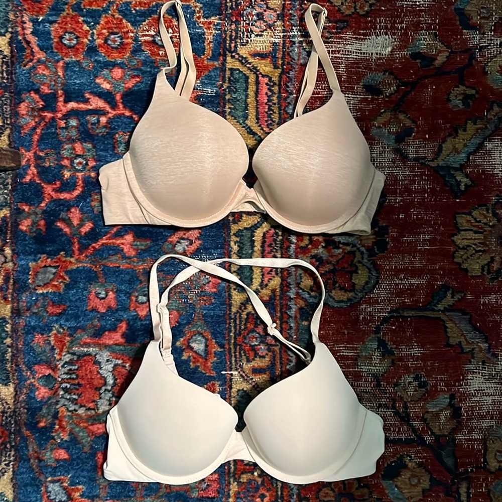 Two nude Victoria Secret Padded bras